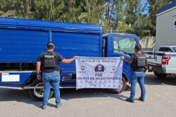 Acción operativa de la FGE permite recuperar camión de carga robado con violencia Acción operativa de la FGE permite recuperar camión de carga robado con violencia