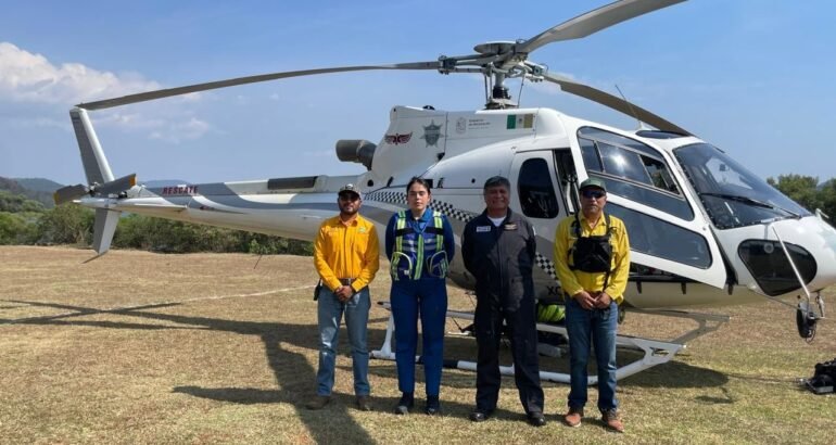 Atiende Gobierno de Michoacán incendio forestal en Salvador Escalante