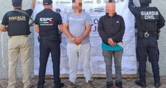 SSP brinda apoyo operativo en cateo en Morelia; aseguran armas, droga y detienen a dos personas