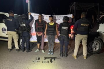 Tras enfrentamiento, detiene Guardia Civil a 2 hombres armados en Cuitzeo