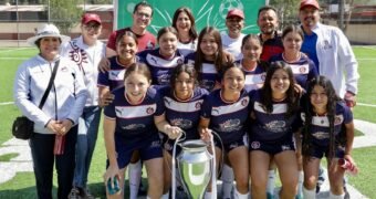 Gabriela Molina reconoce a campeones estatales del Mundialito Escolar