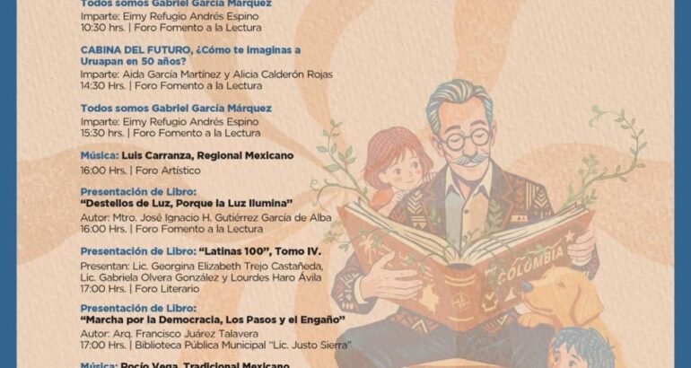 Gobierno Municipal invita a disfrutar de los últimos días de la XXV Feria Internacional del Libro de Uruapan 2026 Gobierno Municipal invita a disfrutar de los últimos días de la XXV Feria Internacional del Libro de Uruapan 2026