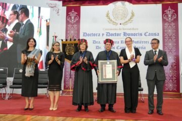 Gabriela Molina reconoce labor de Rosaura Ruiz y Jesús Campos Gabriela Molina reconoce labor de Rosaura Ruiz y Jesús Campos