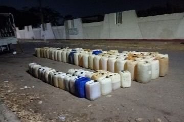 Fuerte golpe al huachicoleo: aseguran 11 mil 800 litros de hidrocarburo, en Arteaga