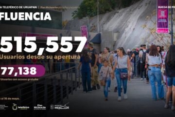 ¡Éxito total en Uruapan! Más de medio millón de personas ya viajaron en el teleférico🚠✨