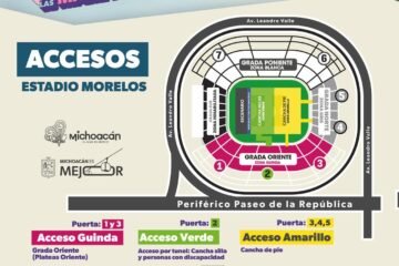 Listos los accesos al Estadio Morelos para el concierto del Buki