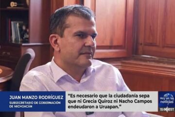 Juan Manzo defiende finanzas de Uruapan: Deslinda a Grecia Quiroz e Ignacio Campos de deuda heredada