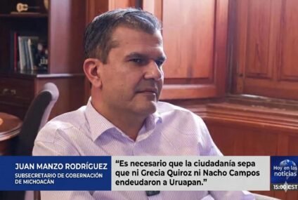 Juan Manzo defiende finanzas de Uruapan: Deslinda a Grecia Quiroz e Ignacio Campos de deuda heredada