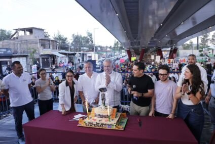 Celebra Bedolla primer aniversario del Paso Catrinas en Villas del Pedregal