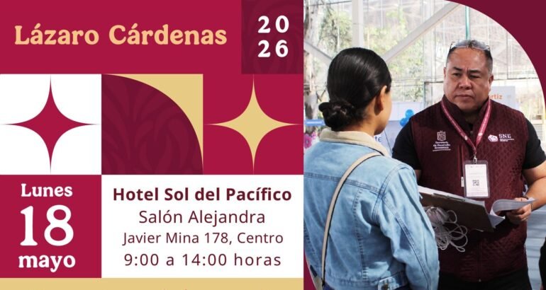 📣 ¡Mañana inicia la Feria de Empleo en Lázaro Cárdenas! 💼✨