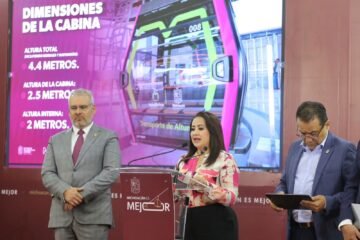 Bedolla presenta cabinas de última generación para el teleférico de Morelia