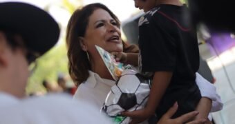 Fabiola Alanís en Apatzingán: Plan Michoacán fortalece la paz con inversión en educación y desarrollo social
