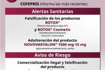 Cofepris advierte sobre la falsificación de los productos Botox®️ y Botox®️ Cosmetic