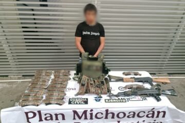 Tras repeler agresión, SSP y Defensa detienen a dos hombres en posesión de dos fusiles