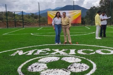 Inauguraron cancha de Futbol M5, en Cocucho
