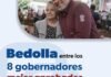 Se consolida Bedolla en el Top 10 de gobernadores mejor calificados del país