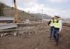 Bedolla, junto al secretario de Comunicaciones y Obras Públicas, Rogelio Zarazúa, supervisó la colocación de trabes en el puente de acceso del Segmento 5 del Segundo Anillo Periférico de Morelia
