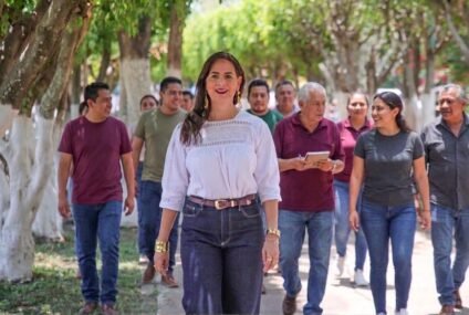 En tierra cardenista, Gaby Molina llama a defender la 4T con unidad
