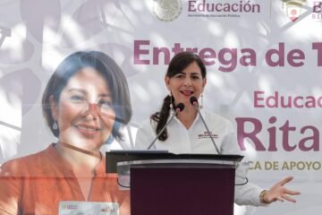 Beca Rita Cetina llega a más de 300 mil estudiantes de primaria: Gabriela Molina
