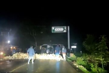 Nuevo bloqueo carretero en la Cañada de Once Pueblos