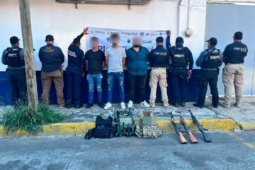 Fuerzas estatales y federales detienen a tres hombres en posesión de armas largas: SSP Fuerzas estatales y federales detienen a tres hombres en posesión de armas largas: SSP