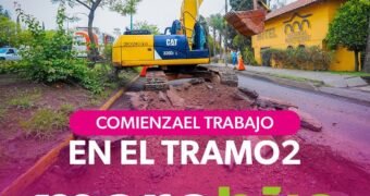 Inicia construcción del carril confinado del Morebús