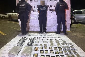 Guardia Civil asegura más de 3.5 kg de droga y detiene a un hombre en Morelia