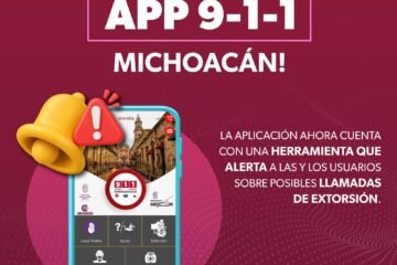 App 911 Michoacán se actualiza y ahora detectará llamadas de extorsión en tiempo real App 911 Michoacán se actualiza y ahora detectará llamadas de extorsión en tiempo real