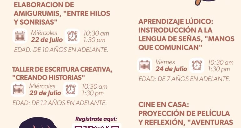 Este verano sé parte de los cursos gratuitos de «Las Solidarias» en Morelia Este verano sé parte de los cursos gratuitos de «Las Solidarias» en Morelia