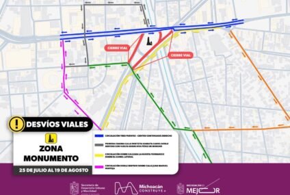 Conoce los ajustes viales en la zona del Obelisco por obras del teleférico y Morebús Conoce los ajustes viales en la zona del Obelisco por obras del teleférico y Morebús