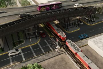 Puente peatonal de Tres Puentes garantizará cruce seguro sobre las vías del tren