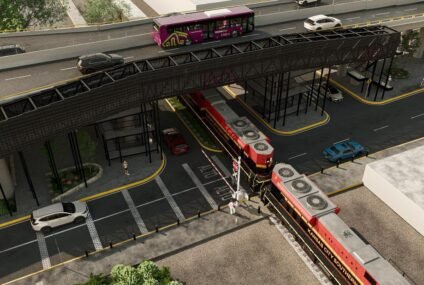 Puente peatonal de Tres Puentes garantizará cruce seguro sobre las vías del tren