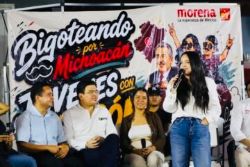 Jóvenes de Uruapan expresan  coincidencias con Raúl Morón Orozco