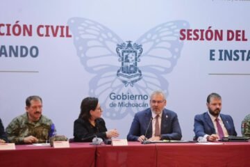 Instalan Puesto de Comando Interinstitucional en Michoacán para intensificar prevención por lluvias