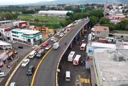 Avanzan obras del Morebús en Tres Puentes con reducción de un carril en el paso superior ferroviario Avanzan obras del Morebús en Tres Puentes con reducción de un carril en el paso superior ferroviario