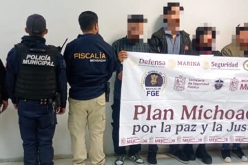En Uruapan, SSP detiene a cinco personas y asegura productos presuntamente elaborados con marihuana
