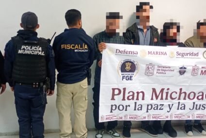 En Uruapan, SSP detiene a cinco personas y asegura productos presuntamente elaborados con marihuana