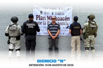 Golpe a la extorsión en la región aguacatera: caen dos presuntos extorsionadores