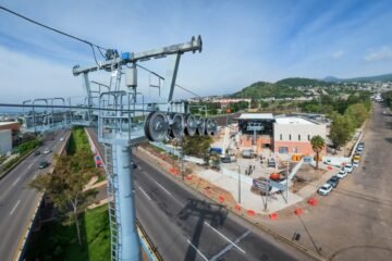 Inicia colocación del cable portador-tractor del Teleférico de Morelia
