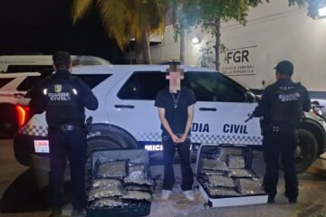Guardianes del Camino aseguran más de 20 kg de marihuana en Lázaro Cárdenas