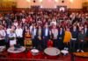Bedolla y Claudia Curiel impulsan la cultura con entrega de instrumentos a 6 bandas musicales en Pátzcuaro