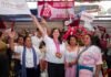 Gaby Molina reafirma en Caltzontzin su vínculo con las comunidades Gaby Molina reafirma en Caltzontzin su vínculo con las comunidades