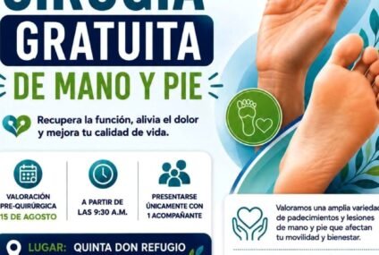 Habrá cirugías de mano y pie gratuitas: Canaco