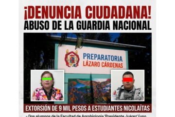 Estudiantes nicolaítas denuncian abusos de la guardia nacional