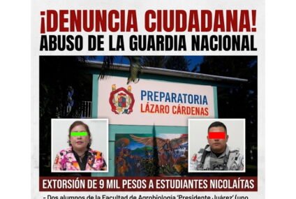 Estudiantes nicolaítas denuncian abusos de la guardia nacional Estudiantes nicolaítas denuncian abusos de la guardia nacional