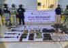 Aseguran armas, equipo táctico y vehículos con blindaje durante cateo en Buenavista
