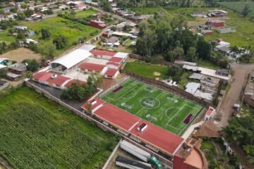 Rogelio Zarazúa supervisa obras viales, educativas y deportivas en Uruapan