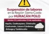 Se suspenden clases en 7 municipios de la Región Sierra Costa por huracán «Polo» Se suspenden clases en 7 municipios de la Región Sierra Costa por huracán «Polo»