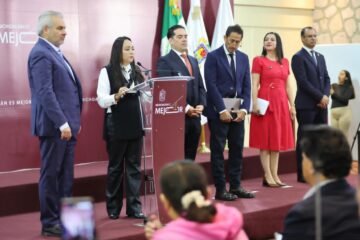 Avanzan obras del Morebús; supera el 19 % en su primera etapa: Bedolla