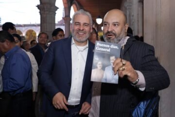 Presenta Bedolla libro “Buenos días, General”, de la editorial Cuarta República